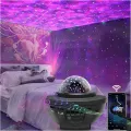 XY-918 Starry Projector Light Christmas Party Bedroom Smart BT Music Speaker Sky Moon Ocean RGB LED Star Night Light Projector အခန်းတွင်း အလှဆင်မီးအိမ်. 