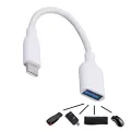 10cm Micro-USB OTG Cable /Micro USB to USB, Micro USB 2.0 OTG Cable 2 Pack On The Go Adapter Micro USB Male to USB Female for Android Tablets. 
