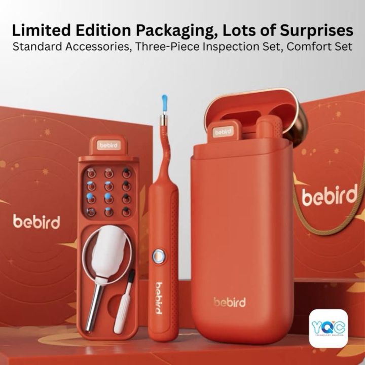 Bebird I37R Professional Ear Nasal Oral Otoscope Device EarSight Plus Earpicks Ear Wax Removal Cleaner with tweezer 6 LED Lights