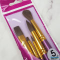 Watercolour Brushes – 5pc – Mont Marte. 