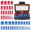 (Preorder) Yieryi 52-piece Thread and Nut Inspection Set, Metric & SAE Thread Gauge Set for Identifying Fasteners, Automotive/Bicycle/Machinery Repair Tools. 