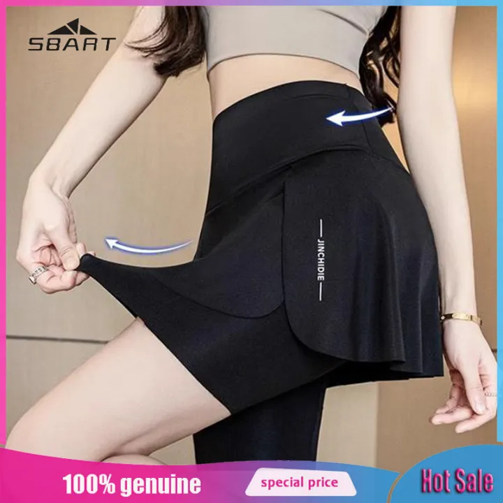 (Preorder)%20SBART%20Fireproof%20Yoga%20Pants%20for%20Walking%20with%20Pockets,%20Women's%20Quick-Drying%20Ice%20Silk%20Sports%20Skirt%20and%20Running%20Fitness%20Skirt%20-%20Image%202