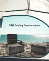 (Preorder)Multi-purpose box, chair box, storage box 3D three-in-one sitting folding storage box (60L) Function:Chair. 