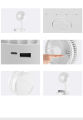 Mini Foldable Desk Fan 7200mAh USB Rechargeable Up/Down Adjustable Portable Stretchable Desktop Fan. 