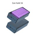 Detachable QC3.0 PD LCD Display DIY 16x18650 Power Bank Battery CASE, (Without Batteries), Detachable design. 