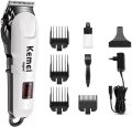 Kemei KM-809A Professional Hair Clipper LCD Display Household Rechargeable Trimmer Haircut Clipper Cutter Styling Tool. 