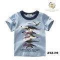 ကလေးချည်သားအင်္ကျီ တီရှုပ် Cotton T shirt for baby kids AyeyarMark. 