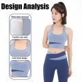 [Kiwis] Splicing Design with Two Colors Sportswear (Bra+Pant) for Women/Gym Wear/Sports Bra and short Pant/Short Set. 