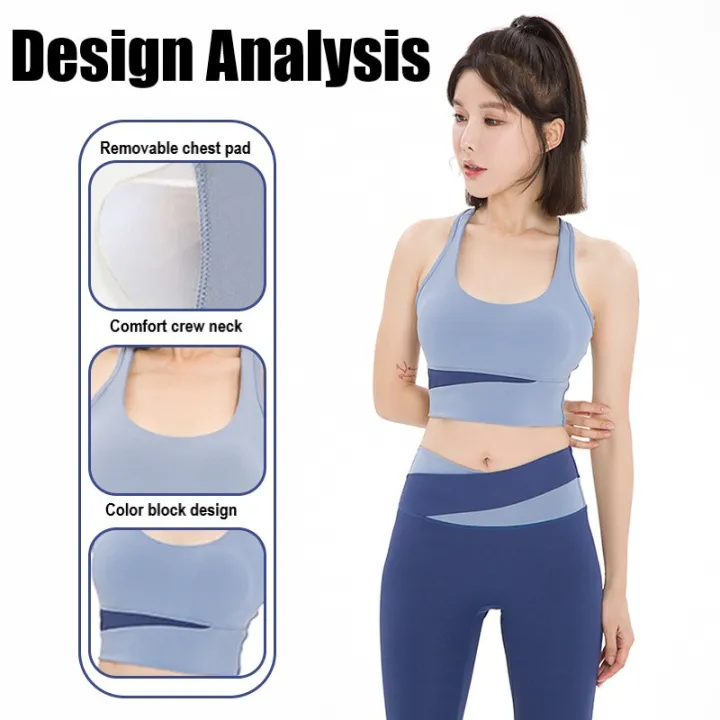 %5BKiwis%5D%20Splicing%20Design%20with%20Two%20Colors%20Sportswear%20(Bra+Pant)%20for%20Women/Gym%20Wear/Sports%20Bra%20and%20short%20Pant/Short%20Set%20-%20Image%203