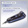 Electric Shaver for Men, Rechargeable 3 Blade Wet & Dry Razor with Pop Up Trimmer, Waterproof, Cordless. 