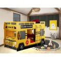 (Preorder) Ctrend Children's Bed, Bunk Bed, School Bus Yellow Model, Yellow Bus. 