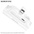 (Preorder) BOROFONE BJ73 mini Pocket Powerbank 3000mAh capacity with Type-C/iOS charger, LED light. 