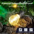 ADL-T01 Hanging Camping Lamp Unbreakable Waterproof with Rechargeable Battery, 3 Light Modes, Decorative Design with Type C USB Charging for Hiking, Emergency, Household, Car Repairing. 
