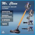 Mr. Clean 4-in-1 Cordless Cyclone Stick Vacuum Cleaner with 4 Heads(Wireless Stick Vacuum Cleaner). 