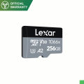 Lexar® Professional 256GB 1066x microSDXC™ UHS-I Card SILVER. 