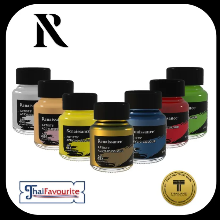 Solid Soft Renaissance Colour RENAISSANCE ACRYLIC COLOUR 20 ML (PASTEL COLOUR) | Shop.com.mm