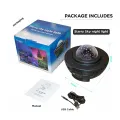 XY-918 Starry Projector Light Christmas Party Bedroom Smart BT Music Speaker Sky Moon Ocean RGB LED Star Night Light Projector အခန်းတွင်း အလှဆင်မီးအိမ်. 