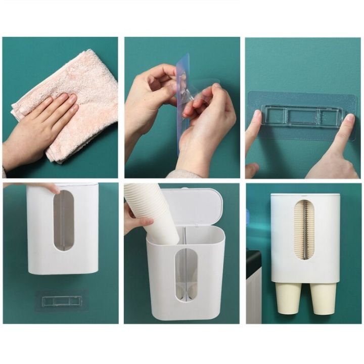 Disposable%20Cup%20Holder%20Water%20Dispenser%20Dustproof%20Cup%20Holder%20Wall%20Mount%20Double%20Tube%20Paper%20Cup%20Rack%20-%20Image%2010