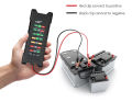 Battery Tester 12V/24V Smart LED Lawn Mower Motor Yacht Car Battery Tester Clip Model. 