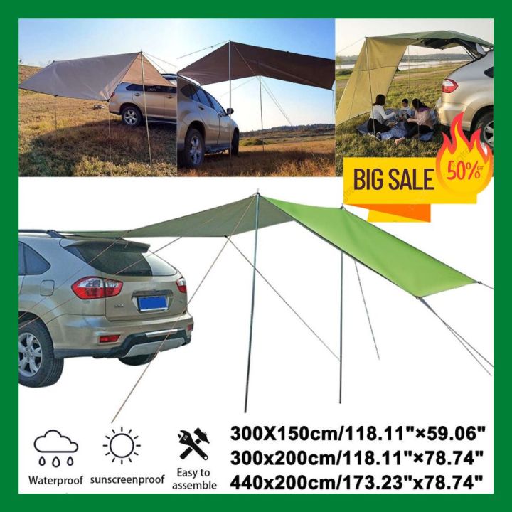 (Preorder) Camping Tent Sleeping Tent ▤﹍Outdoor Tent Camping Tent Car Side Tent Car Tent Car Camping Shelter Shade Side Roof Top Tent Awning Hiking Field Tent