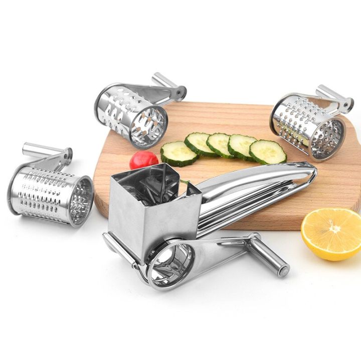 Rotary%20Cheese%20Grater%20Cheese%20Cutter%20Slicer%20Shredder%20with%204%20Interchanging%20Rotary%20Sharp%20Cylinders%20Stainless%20Steel%20Drum%20Slicer%20-%20Image%205
