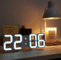 3D LED Digital Alarm Clock, 7" Large Display Alarm Clocks for Bedrooms, with 3 Adjustable Brightness Levels Desk Alarm Clock for Home Office. 