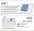 CHIGO Clock, Room Thermometer with Humidity Incubator Meter | Accurate Temperature Indicator | Wall Mounting LCD Digital Clock | Automatic Backlight (Blue Light) and No Backlight | Day with Date | Comfort Remider. 