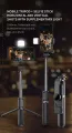 Tech Infinite Q02s Wireless Remote Selfie Stick BT Tripod 3 in 1 with LED Fill Light for Smartphone. 