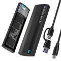 M.2 NVME NGFF External SSD Case NGFF SATA Solid State Drive Enclosure USB3.1 Type C Mobile M2 SSD Box Gen2 10Gbps. 