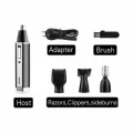 Kemei KM-6630 4in1 Set Beard Shaver Nose Hair Eyebrows Ears Trimmer Clippers. 