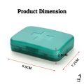 6-Compartment Small Medicine Box, Multi-Functional Medicine Storage Box. 