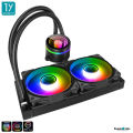 (Preorder) Tsunami CoolMan ARGB Multi-Platform CPU Liquid Cooler CM-240 PRO K Closed-loop Water Cooling Kit,. 