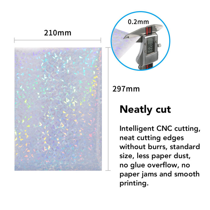 Inkjet%20Waterproof%20Vinyl%20Sticker%20%7C%20Broken%20Glass%20Laser%20Pattern%20%7C%20White%20Matte%20%7C%20Comparable%20to%20Vinyl%20Inkjet%20%7C%20A4%20Size%20Full%20Sheet%20Label%20%7C%20Inkjet%20Printers%20-%20Image%204