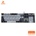 iBis_ Mechanical Keyboard 104 Keys Blue Switch Full Size with RGB Backlight Changeable Functions JK-919. 
