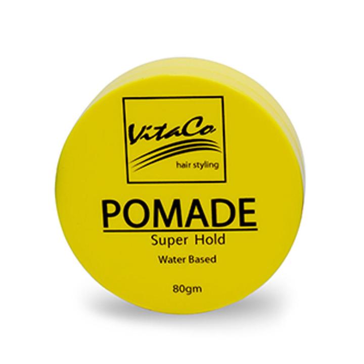 VitaCo Pomade Super Hold Yellow 80g ဗိုက်တာကိုပိုးမိတ် ခေါင်းလိမ်းဆီ အဝါ