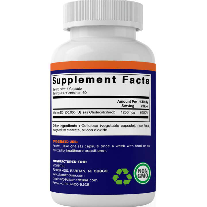 Vitamatic%20Vitamin%20D3%2050,000%20IU%20(as%20Cholecalciferol),%20Once%20Weekly%20Dose,%201250%20mcg,%2060%20Veggie%20Capsules%20-%20Image%202