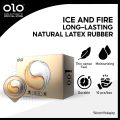 OLO Ice and Fire Condom, Ultra Thin 0.01mm [size 52 mm] [10 pieces / box]. 