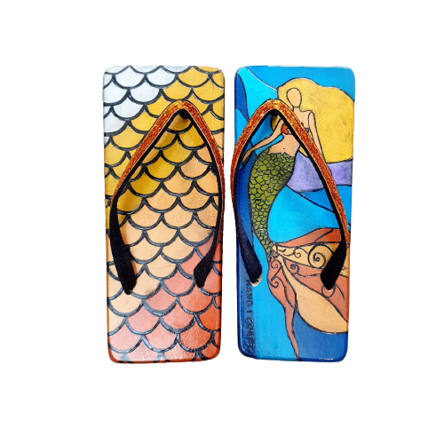ရေသူမ ( မိန်းခလေးစီး) Wooden Slippers