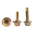 10 x ⁵/₈" (#M6 x 17.5mm) ခြောက်မြှောက်ကော်လံခါးရှူးနပ်တိုင်+ခေါင်း High Quality Hexagonal Head Flange With Large Shoulder Bolt & Nut (Stock Limited). 