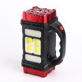 Powerful Solar LED Flashlight USB Rechargeable Torch With COB Work Light 4 Gear Lantern Outdoor Power Bank Solar Light. 