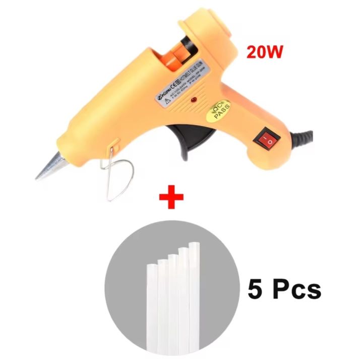 Clover 20W Hot Melt Glue_Gun DIY Mini Household Industrial Heat Machine with Glue Sticks