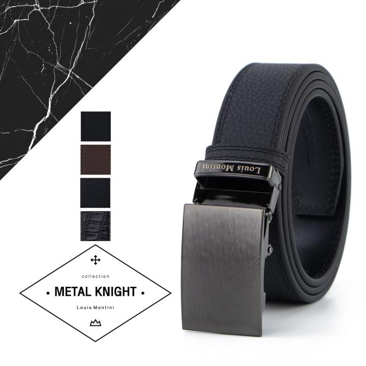 Louis Montini Automatic Buckle MGN373 Men Leather Belt (Pre Order): Elevate Your Style with Premium Leather