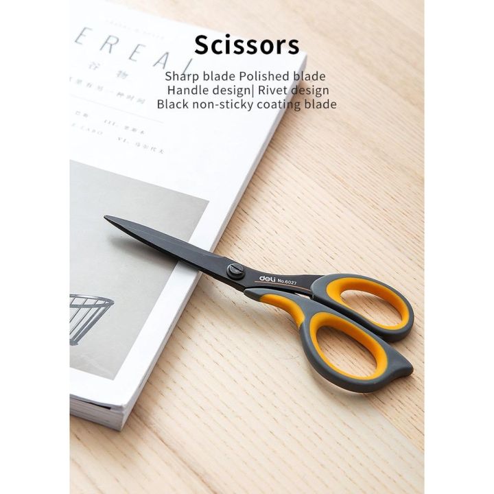 DELI%20Stainless%20Steel%20Black%20Blade%20Scissors%20Home%20Multi-function%20Office%20Anti%20Rust%20Scissors%20Stationery%20Handmade%20Craft%20Paper%20Fabric%20Cutting%20Tools%20-%20Image%203