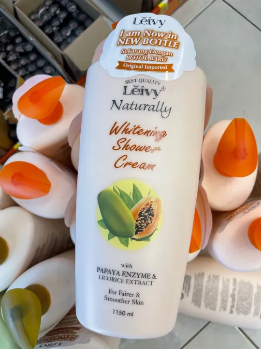 (Preorder)Leivy%20Naturally%20Shower%20Cream%20Papaya%20&%20Rosehip%201150ml.%20Papaya%20Shower%20Cream%20for%20Dry,%20Rough%20Skin%20-%20Image%204