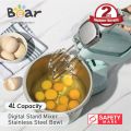 BEAR DIGITAL 4L STAND MIXER WITH STAINLESS STEEL BOWL (DDQ-B03V1). 