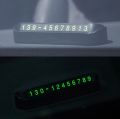 Stylish Car Phone Number Display Plate/Luminous Magnetic Phone Number Display/Parking Card Plate. 