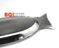 Fish shape steel tray. 