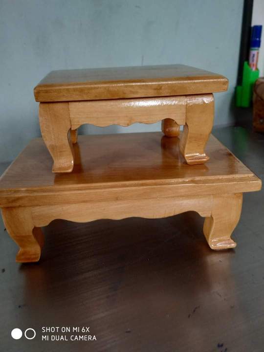 ပစ္စည်းတင်ခုံလေး- Accessories Table လေးထောင့်အသေး (Square small size) [Pre-order]