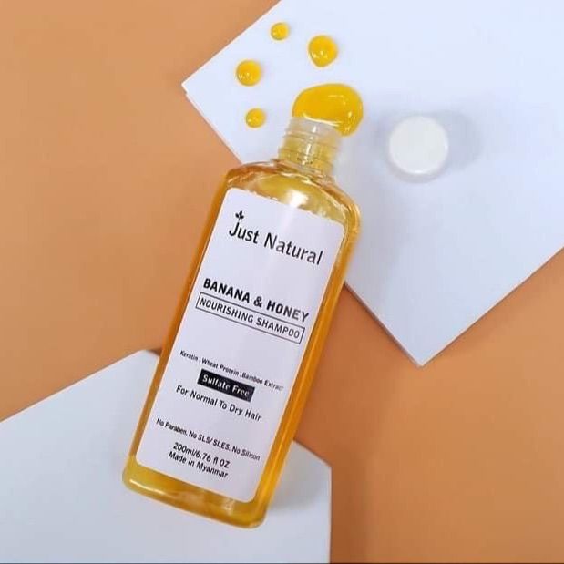 Just Natural banana & honey refreshing shampoo 200ml