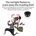 Realistic Looking Security Camera with Red LED Bulb. 